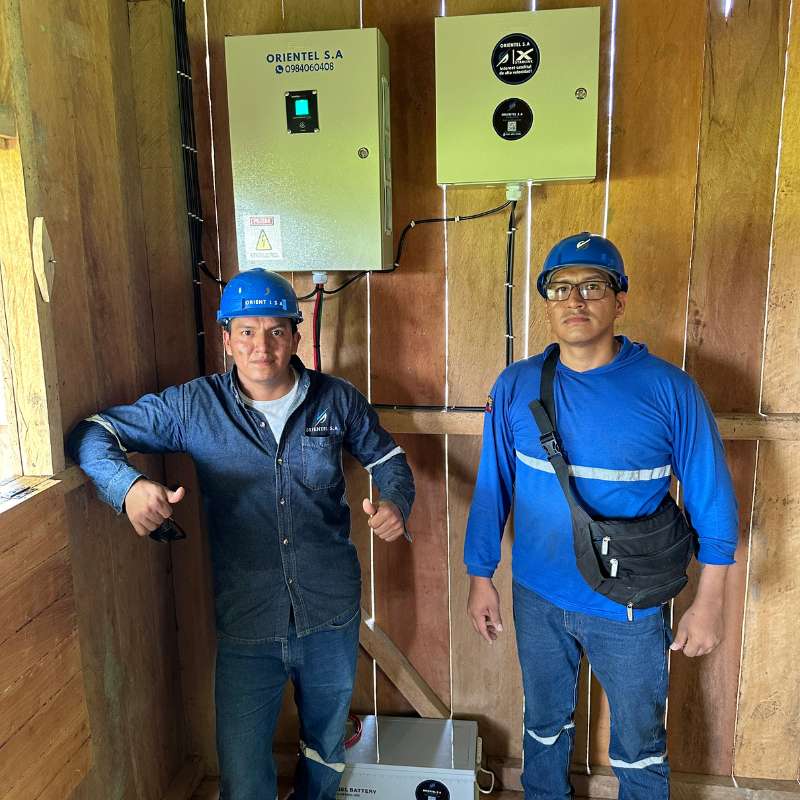 Panel solar instalado
