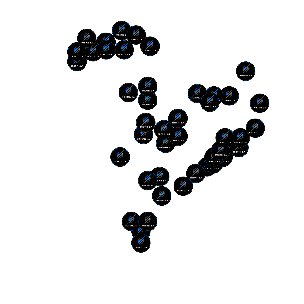 Mapa de operaciones Orientel en Ecuador